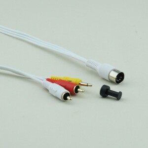 DIN <-> 2 x Cinch + 3.5mm Trigger