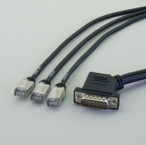 Audiolink <-> 3 x RJ45 0,5m