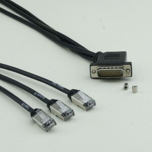 Audiolink <-> 3 x RJ45 1m