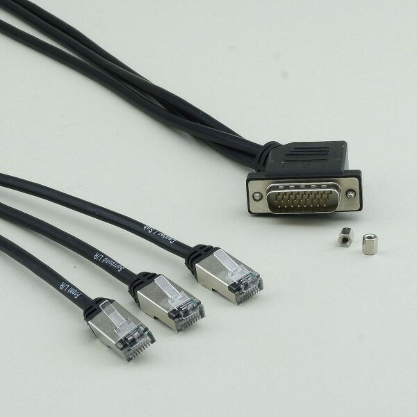 Audiolink <-> 3 x RJ45 5m