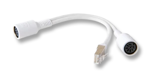 RJ45-Powerlink-Y-Adapter weiß