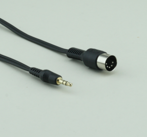 DIN <-> 3.5mm Stereo schwarz 2m