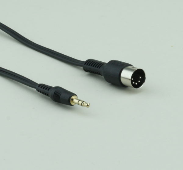 DIN <-> 3.5mm Stereo schwarz 3m