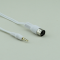 DIN <-> 3.5mm Stereo weiß 10m