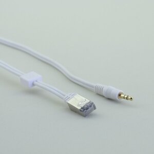 RJ45 <-> 3.5mm Stereo weiß 0,5m