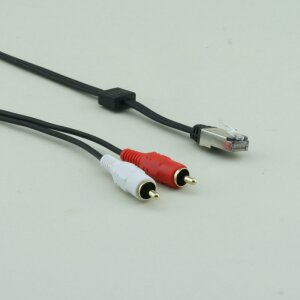 Adapter-Kabel RJ45 (inkl. D-GND) <-> Chinch