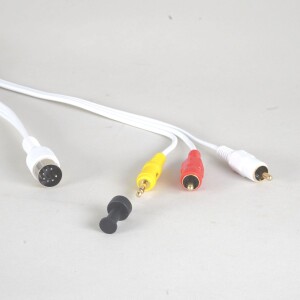 7-pin DIN <-> 2 x RCA + 3.5mm Trigger