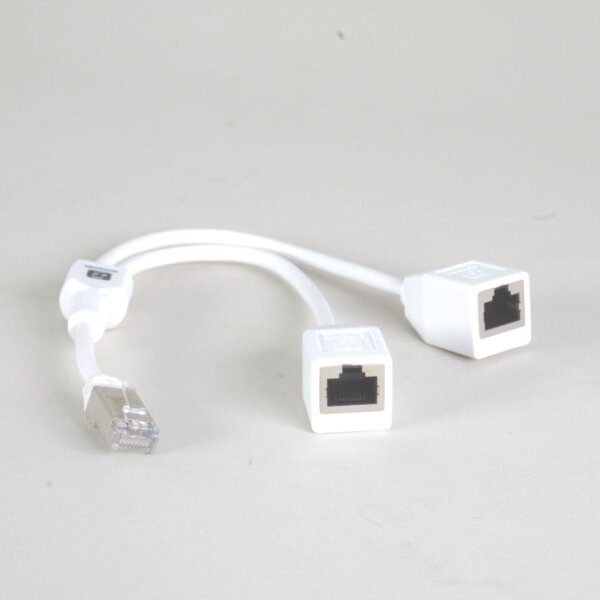 RJ45-Y-Adapter weiß