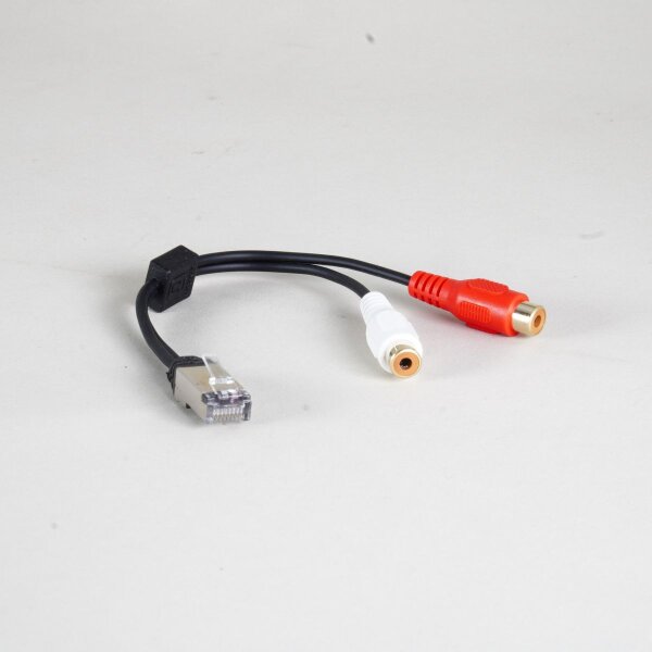 Adapter RJ45 male <-> 2 x RCA female black 0.2m