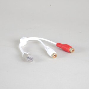 Adapter RJ45 male <-> 2 x RCA female white 0.2m