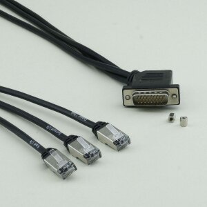4pin Molex Extension Cable black