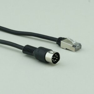 RJ45-Powerlink Kabel 8-pol schwarz 0,5m